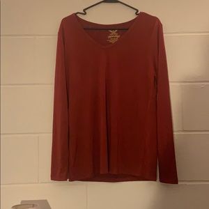Burnt Orange Long Sleeve Top